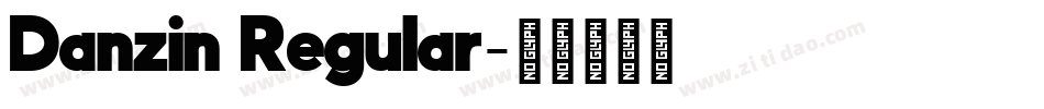 Danzin Regular字体转换